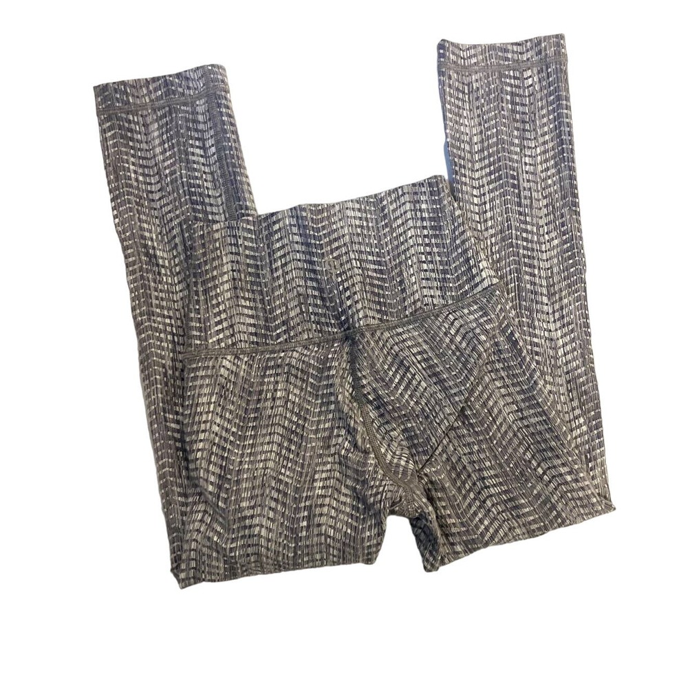 lululemon‎ gray and white high-waisted leggings 2